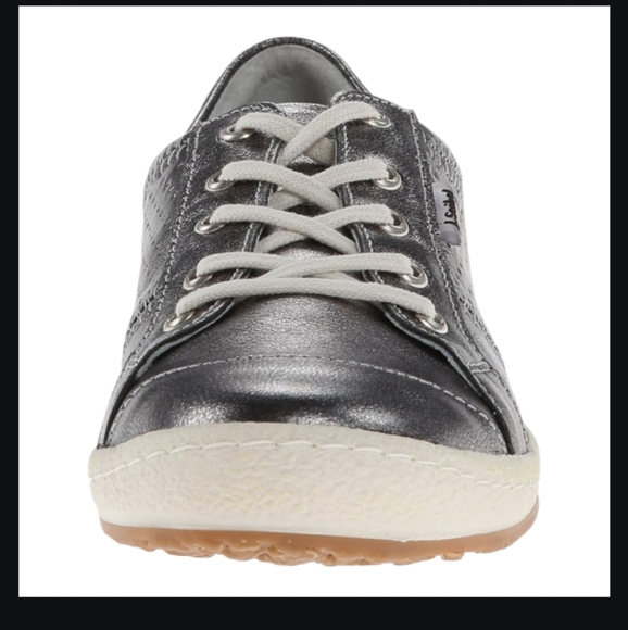 NEW JOSEF SEIBEL BASALT ANTIK METALLIC OXFORD SNEAKER SILVER 41 9.5 10 - Picture 4 of 11